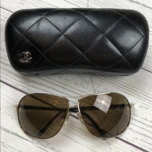 Chanel Sunglasses Aviator Style